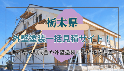 栃木県で外壁塗装をするなら？おすすめの業者はどんなことろ？一括見積や助成金も活用しよう！