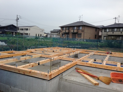 土台伏せ工事 建前工事 お客様と善匠がお届けする現場からの声 土台伏せ工事 建前工事 お客様と善匠がお届けする現場からの声