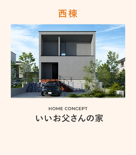 西棟 HOME CONCEPT いいお父さんの家