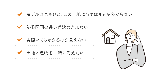モデルは見たけど、この土地に当てはまるか分からない..等