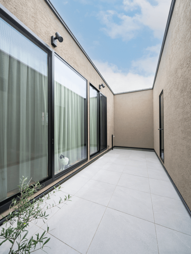 #141 愛猫と暮らす、中庭のあるコの字の平屋。