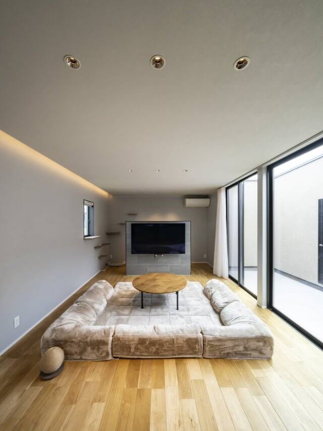 #141 愛猫と暮らす、中庭のあるコの字の平屋。